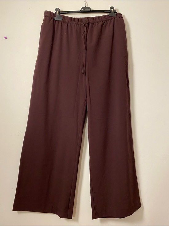 Reitmans Pants - Reitmans Wide-Leg Drawstring Pants in Deep Brown